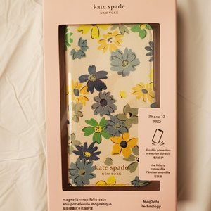 Kate Spade iphone 13 Pro Magnetic Wrap Floral Folio Case